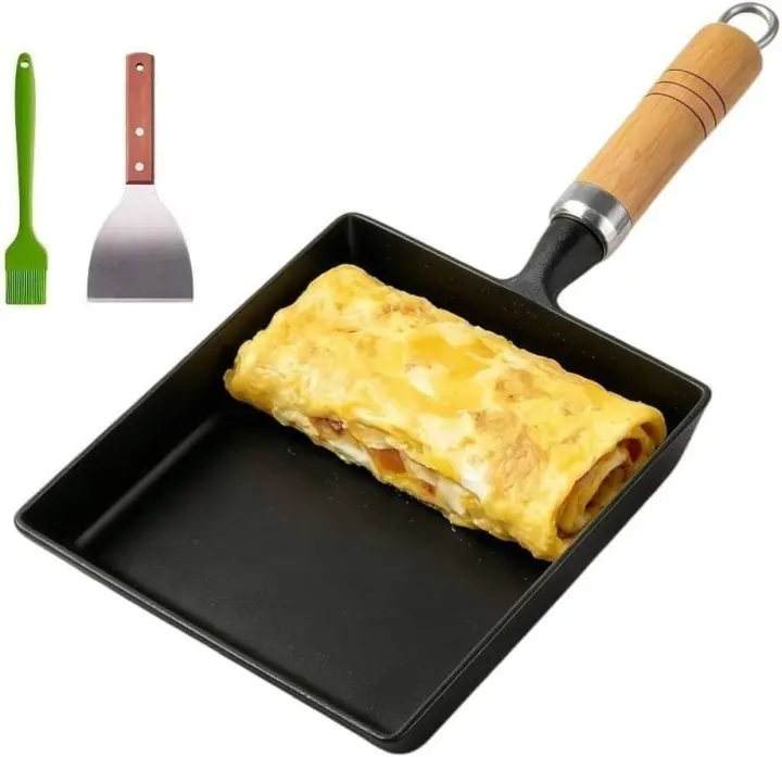7-inch Cast Iron Tamagoyaki Pan for Japanese Rolled Omelettes